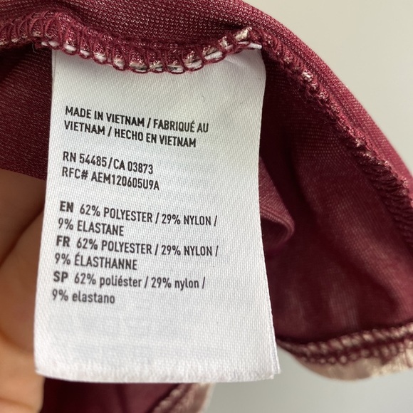 American Eagle Pink Crushed Velvet Off The Shoulder Peasant Top Size Small Fairy - Picture 5 of 13